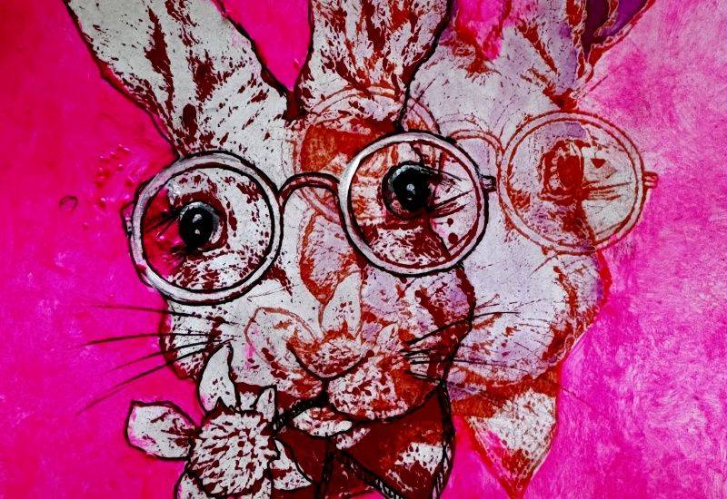 Anita Hörskens- Lithografie am Küchentisch 